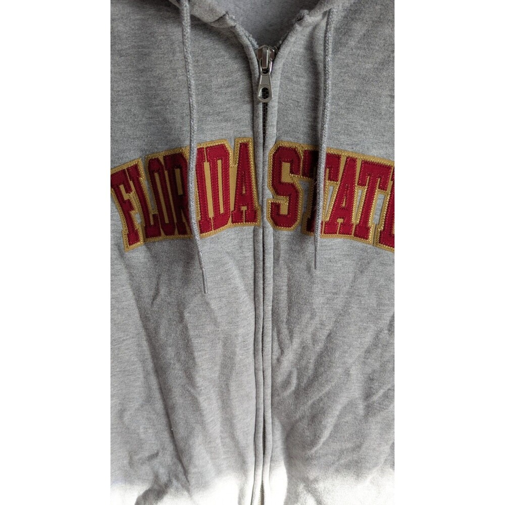 Gear For Sports Florida State Zipup Sweatshirt ,2XLarge Gray Fleece - Picture 5 of 8